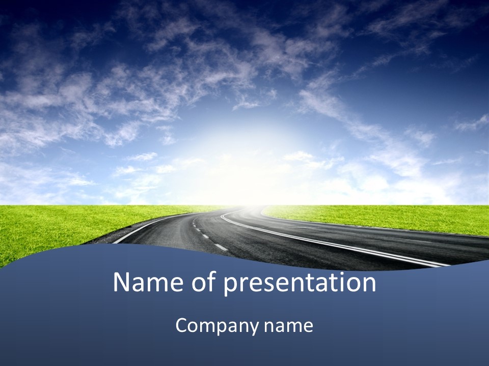 Speed Way Travel PowerPoint Template