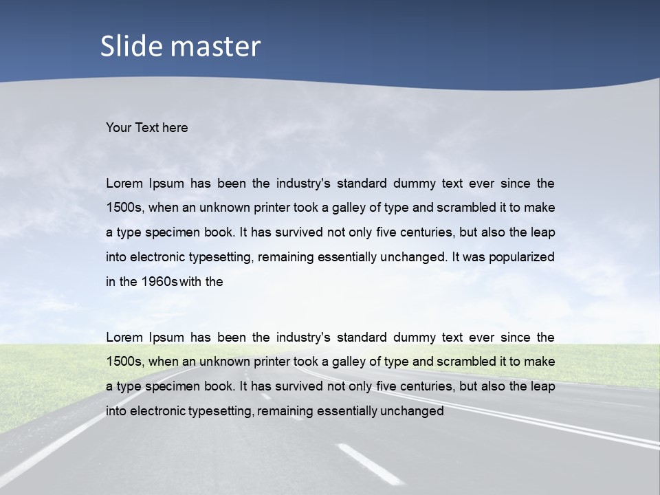 Speed Way Travel PowerPoint Template