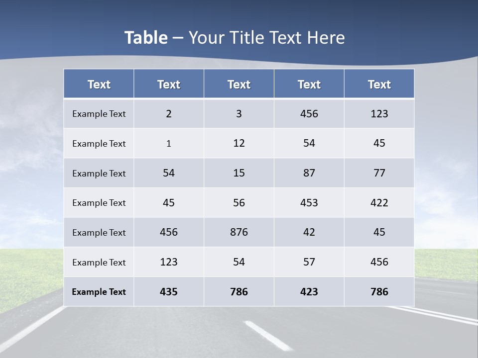 Speed Way Travel PowerPoint Template