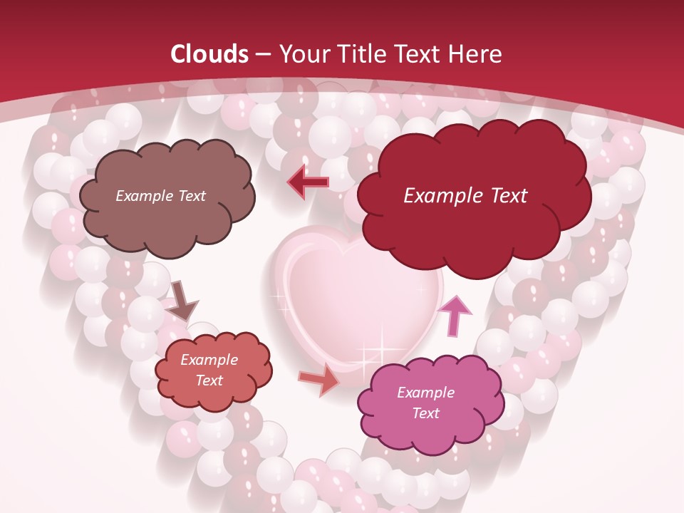 Curl Floral Wallpaper PowerPoint Template