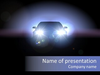 Bumper Dark Auto PowerPoint Template