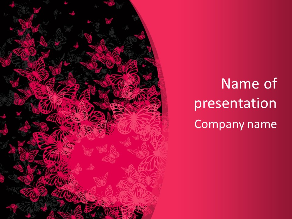 Grunge Decorative Romantic PowerPoint Template