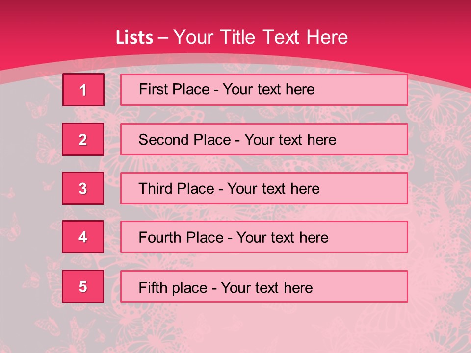 Grunge Decorative Romantic PowerPoint Template