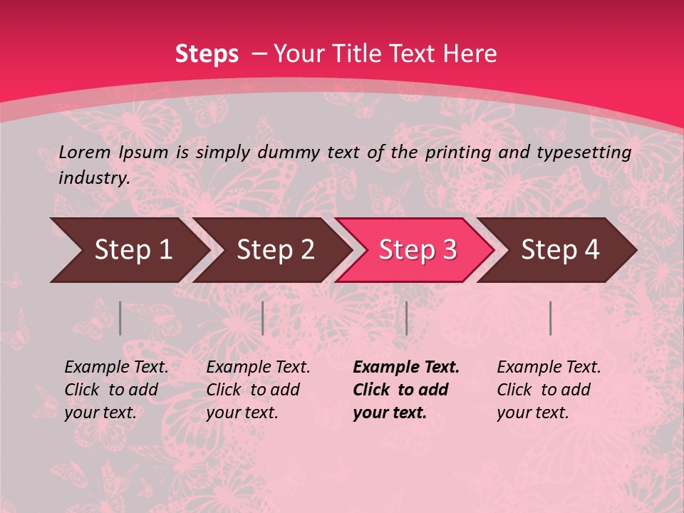 Grunge Decorative Romantic PowerPoint Template