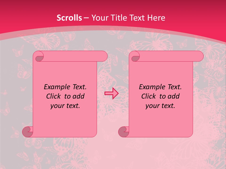 Grunge Decorative Romantic PowerPoint Template