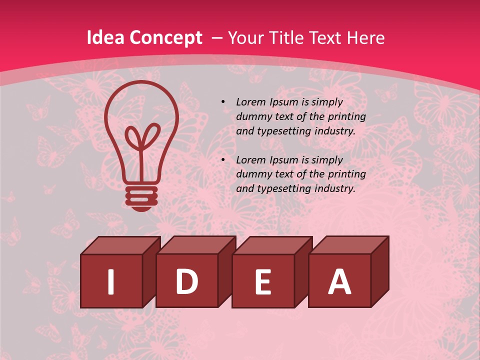 Grunge Decorative Romantic PowerPoint Template