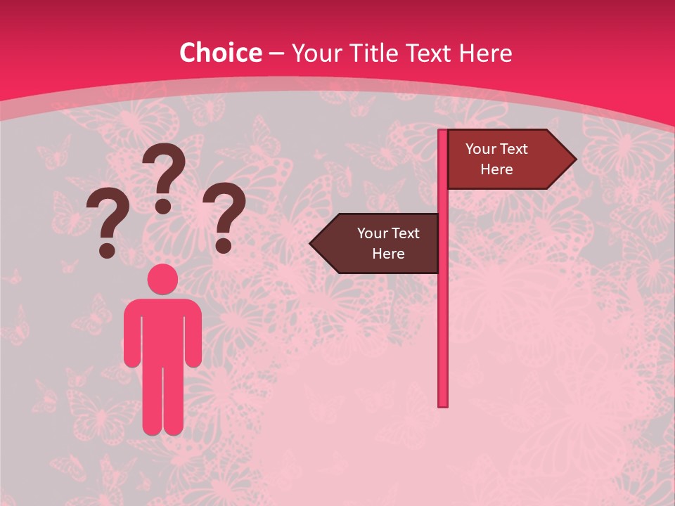 Grunge Decorative Romantic PowerPoint Template