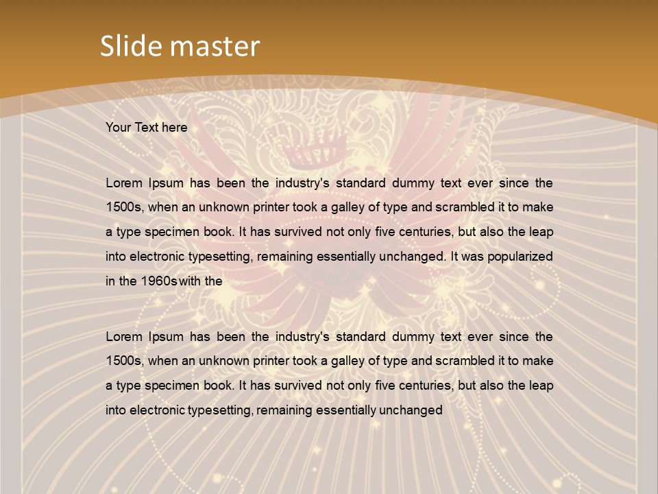 Gold Royal Antique PowerPoint Template