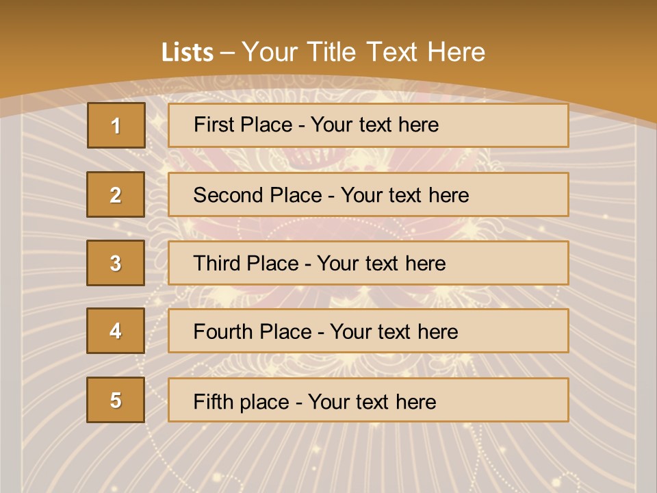 Gold Royal Antique PowerPoint Template