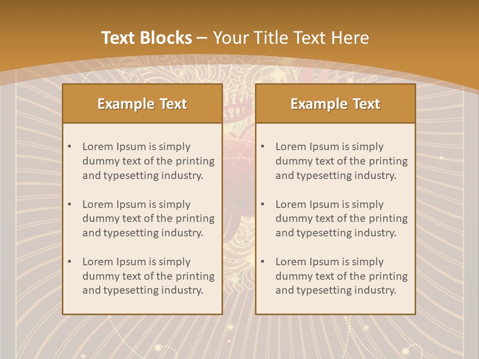 Gold Royal Antique PowerPoint Template