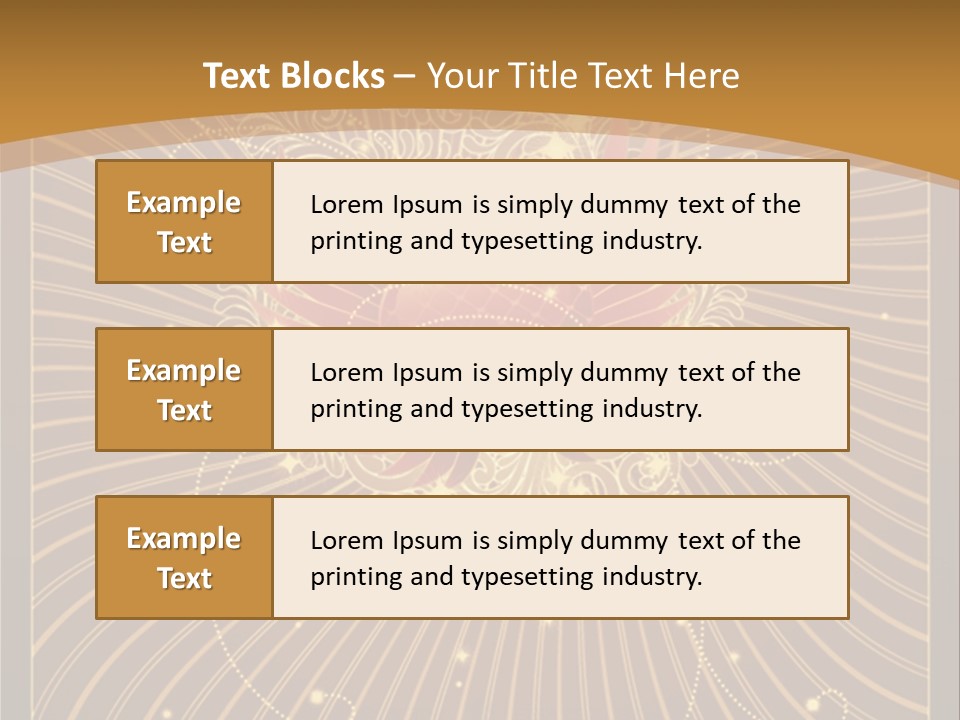 Gold Royal Antique PowerPoint Template