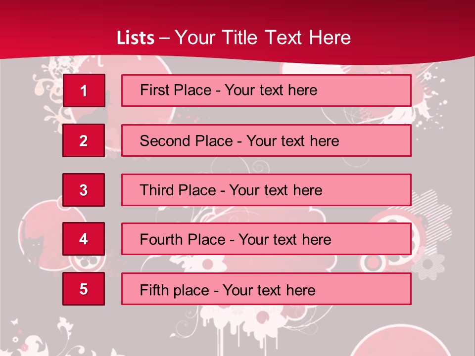 Curl Floral Wallpaper PowerPoint Template
