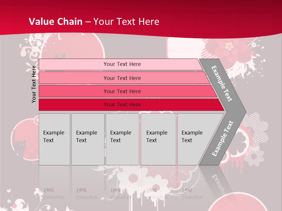Curl Floral Wallpaper PowerPoint Template