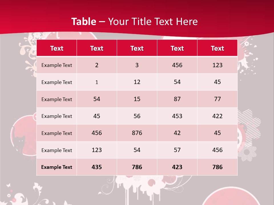 Curl Floral Wallpaper PowerPoint Template