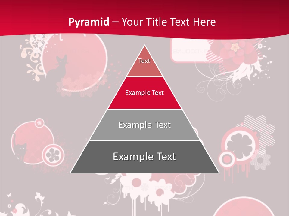 Curl Floral Wallpaper PowerPoint Template