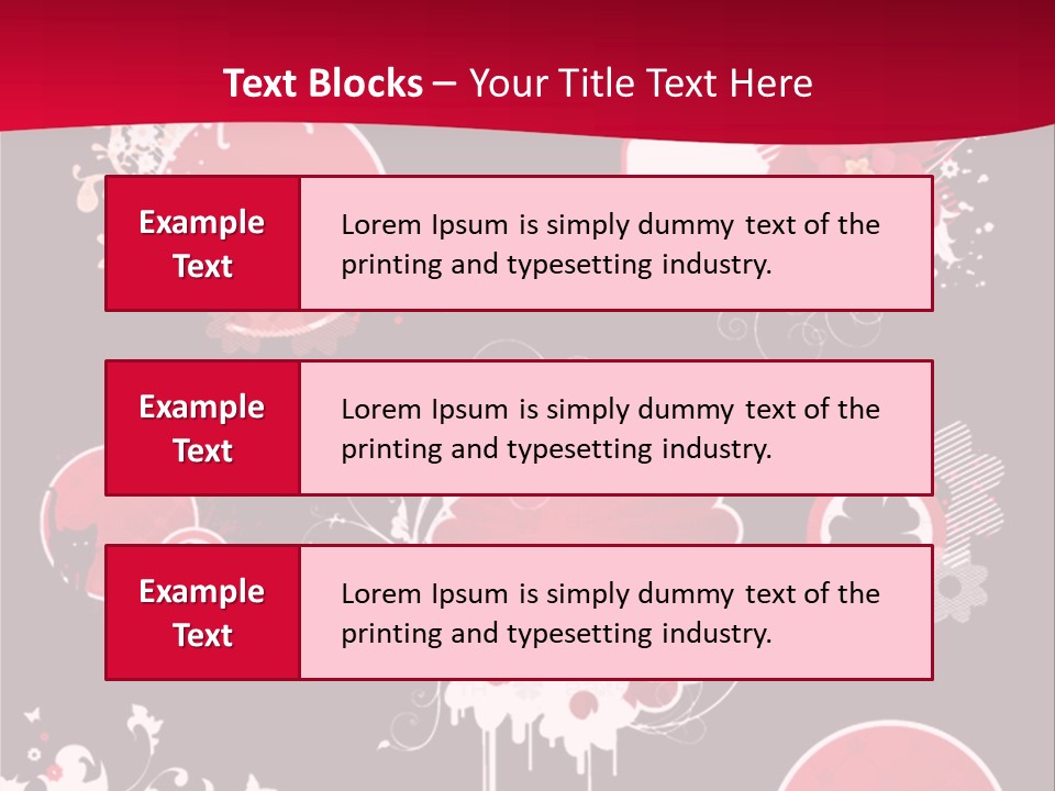 Curl Floral Wallpaper PowerPoint Template