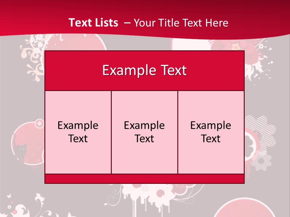 Curl Floral Wallpaper PowerPoint Template