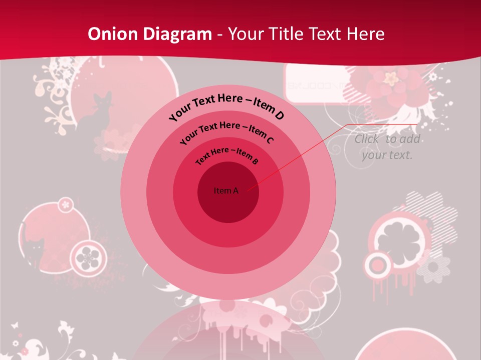 Curl Floral Wallpaper PowerPoint Template