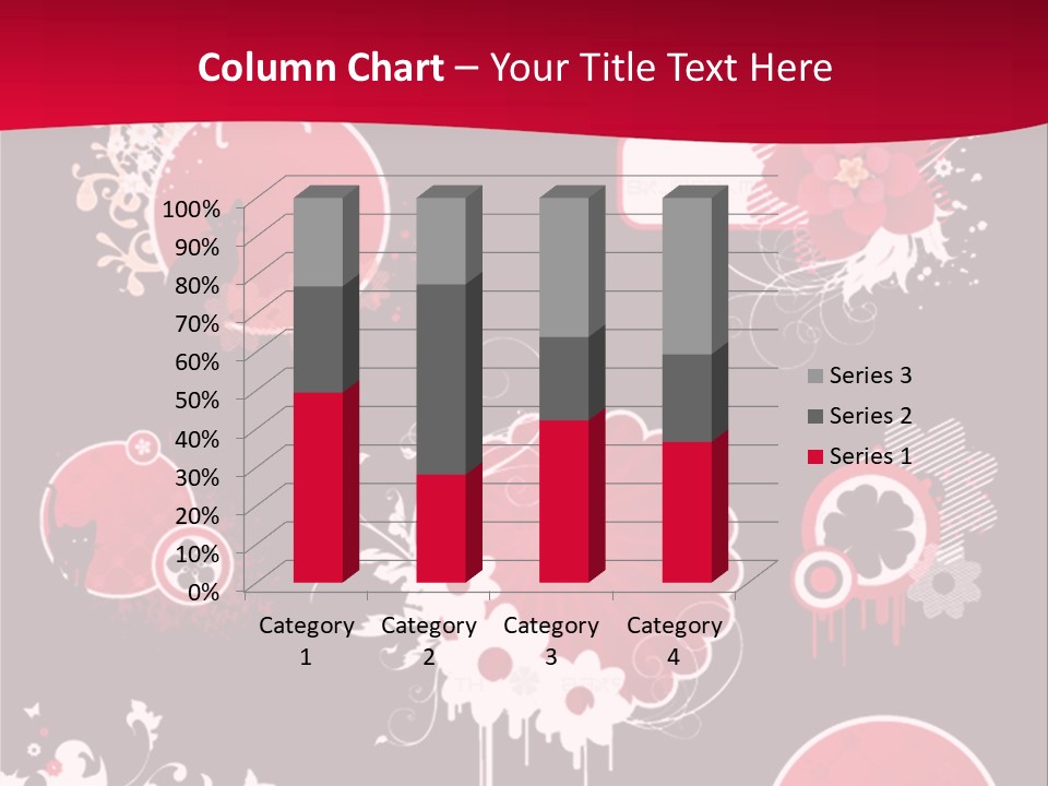 Curl Floral Wallpaper PowerPoint Template
