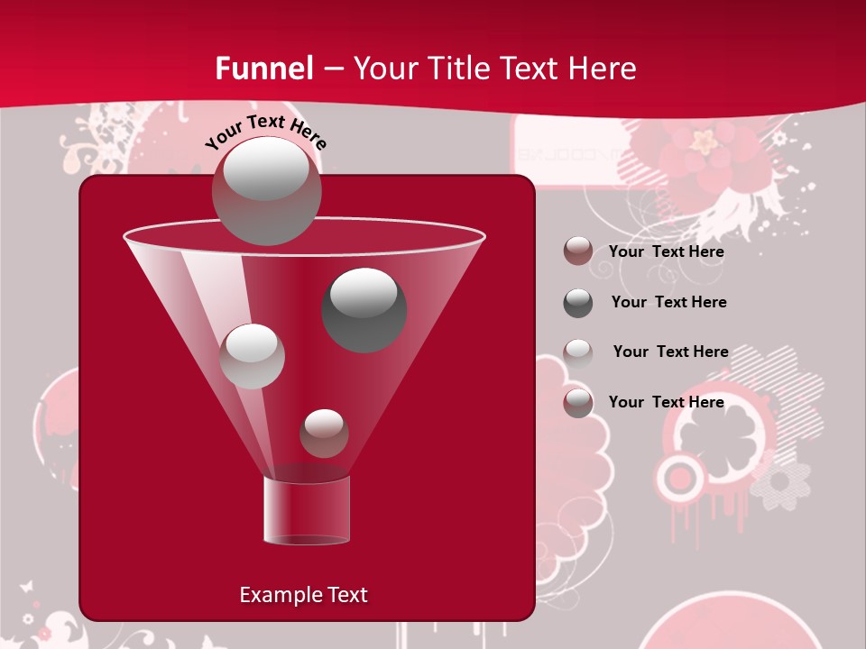 Curl Floral Wallpaper PowerPoint Template