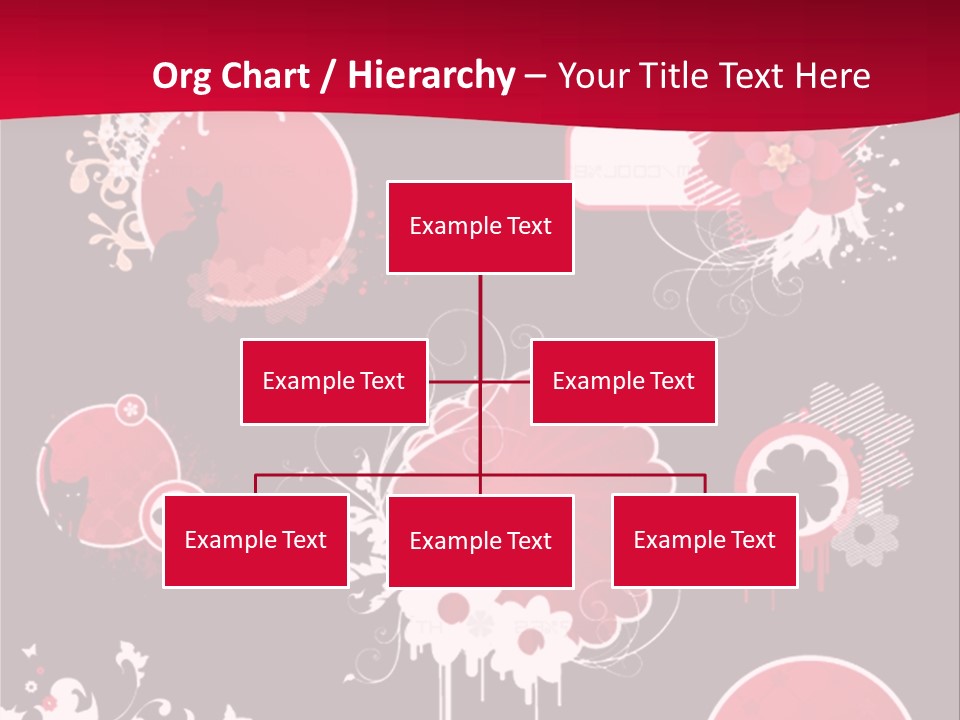 Curl Floral Wallpaper PowerPoint Template