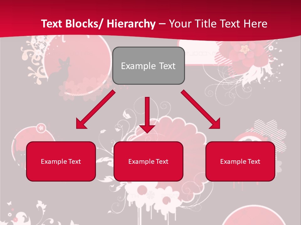 Curl Floral Wallpaper PowerPoint Template