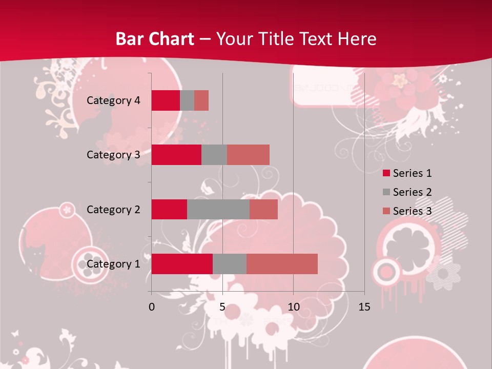 Curl Floral Wallpaper PowerPoint Template