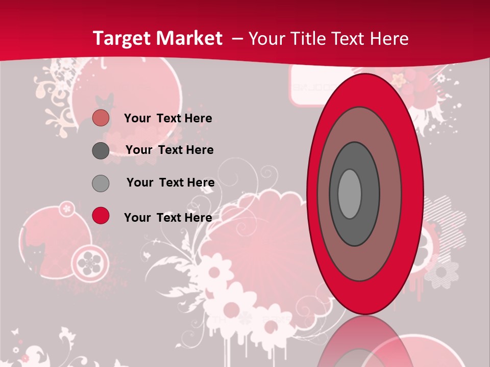 Curl Floral Wallpaper PowerPoint Template