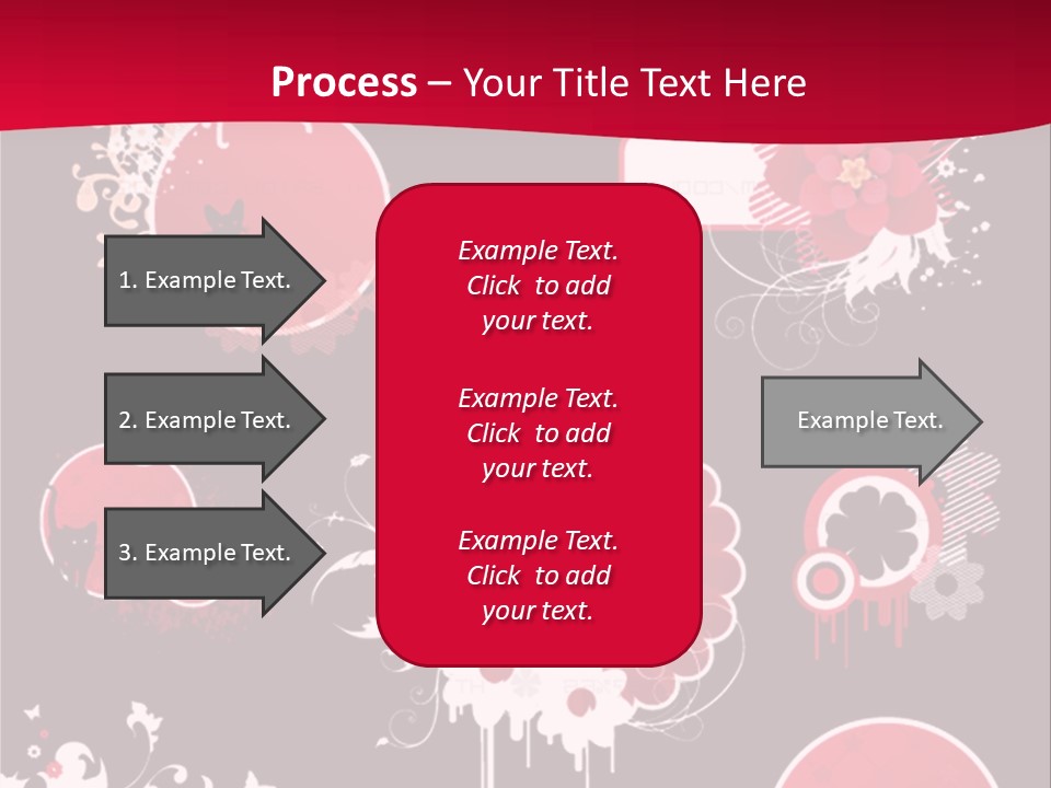 Curl Floral Wallpaper PowerPoint Template