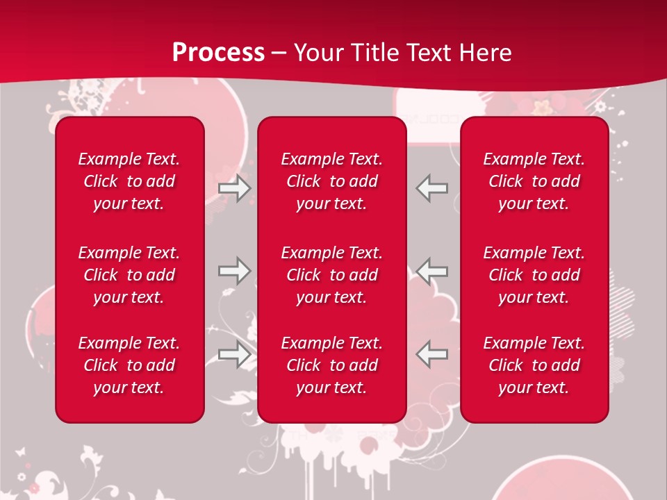 Curl Floral Wallpaper PowerPoint Template
