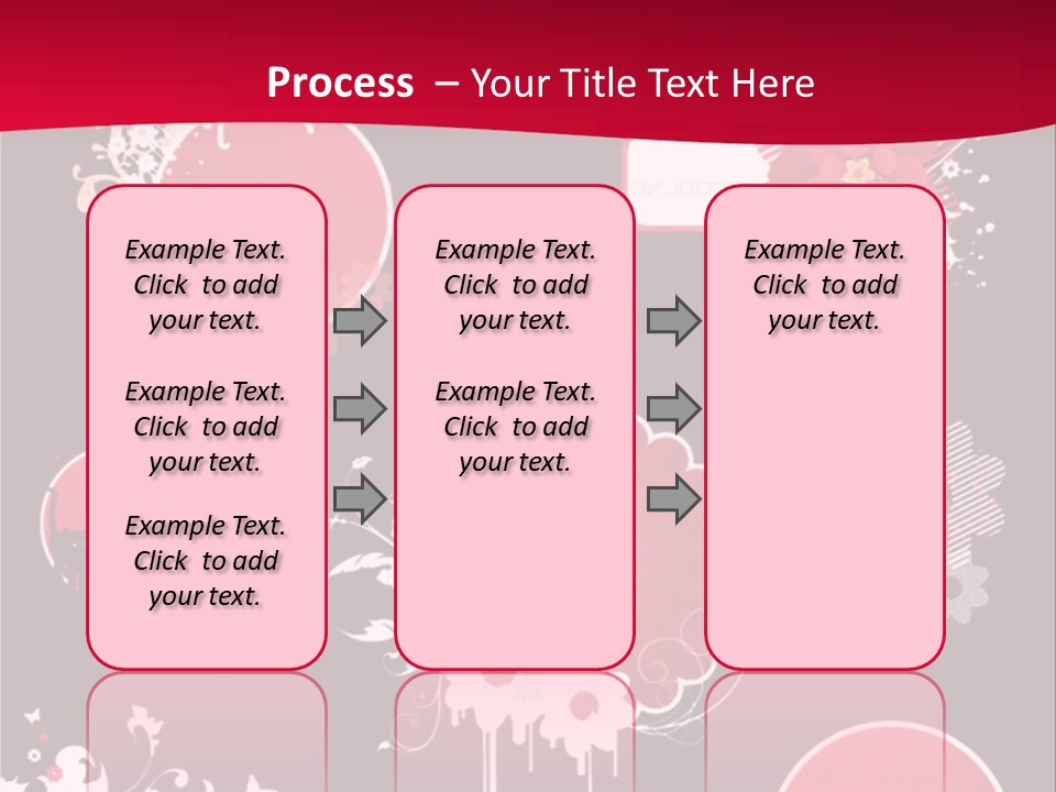 Curl Floral Wallpaper PowerPoint Template