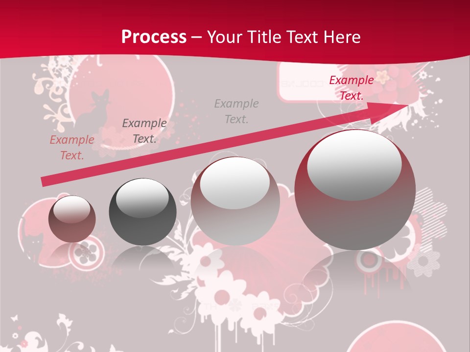 Curl Floral Wallpaper PowerPoint Template