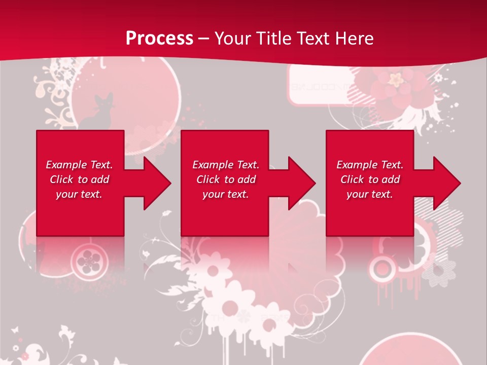 Curl Floral Wallpaper PowerPoint Template