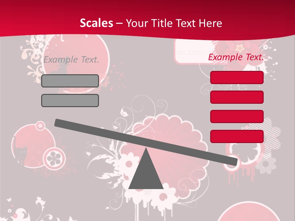 Curl Floral Wallpaper PowerPoint Template