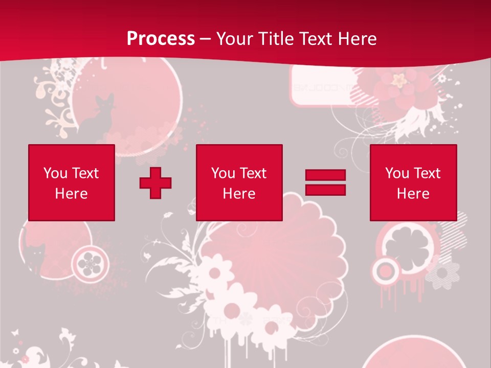 Curl Floral Wallpaper PowerPoint Template