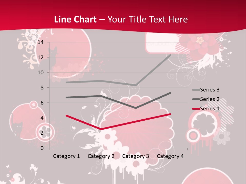 Curl Floral Wallpaper PowerPoint Template