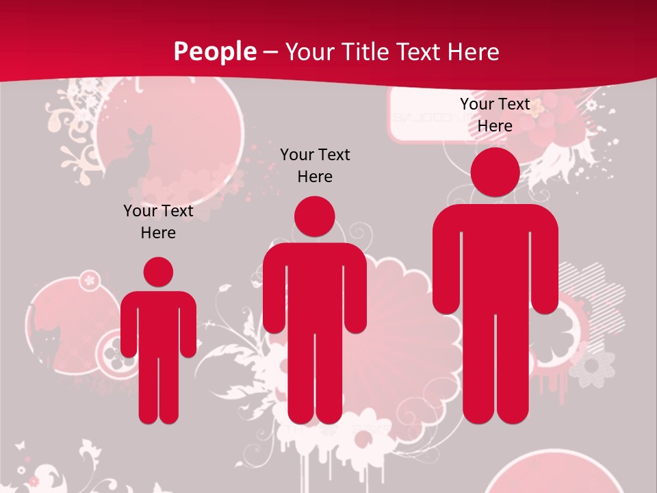 Curl Floral Wallpaper PowerPoint Template