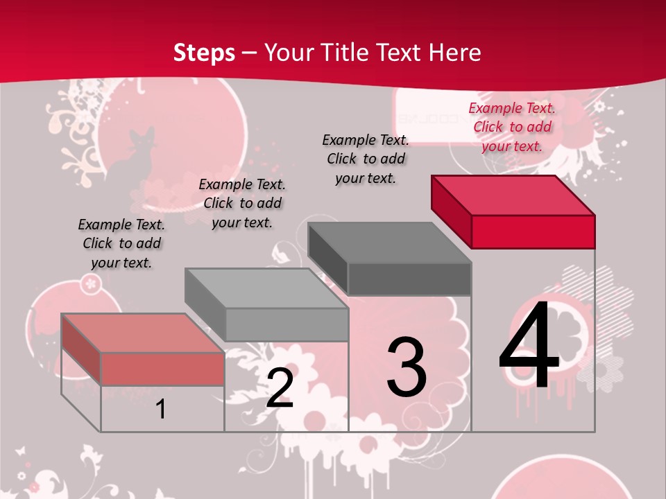 Curl Floral Wallpaper PowerPoint Template