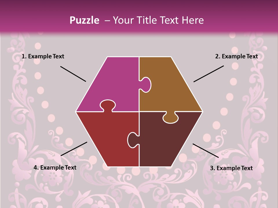 Nature Swirl Corner PowerPoint Template