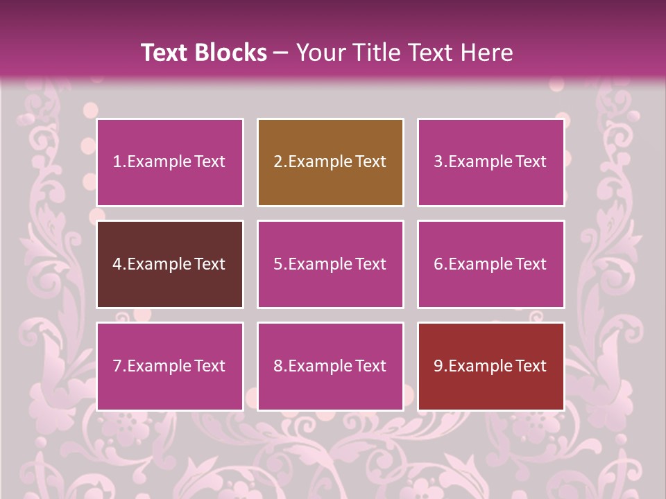 Nature Swirl Corner PowerPoint Template