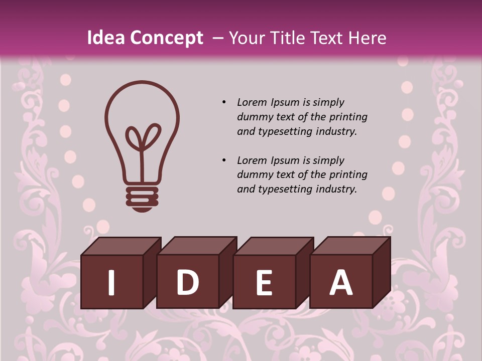 Nature Swirl Corner PowerPoint Template