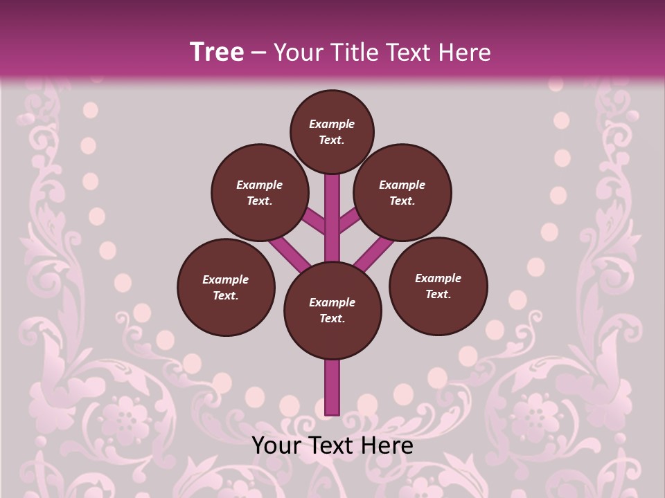 Nature Swirl Corner PowerPoint Template