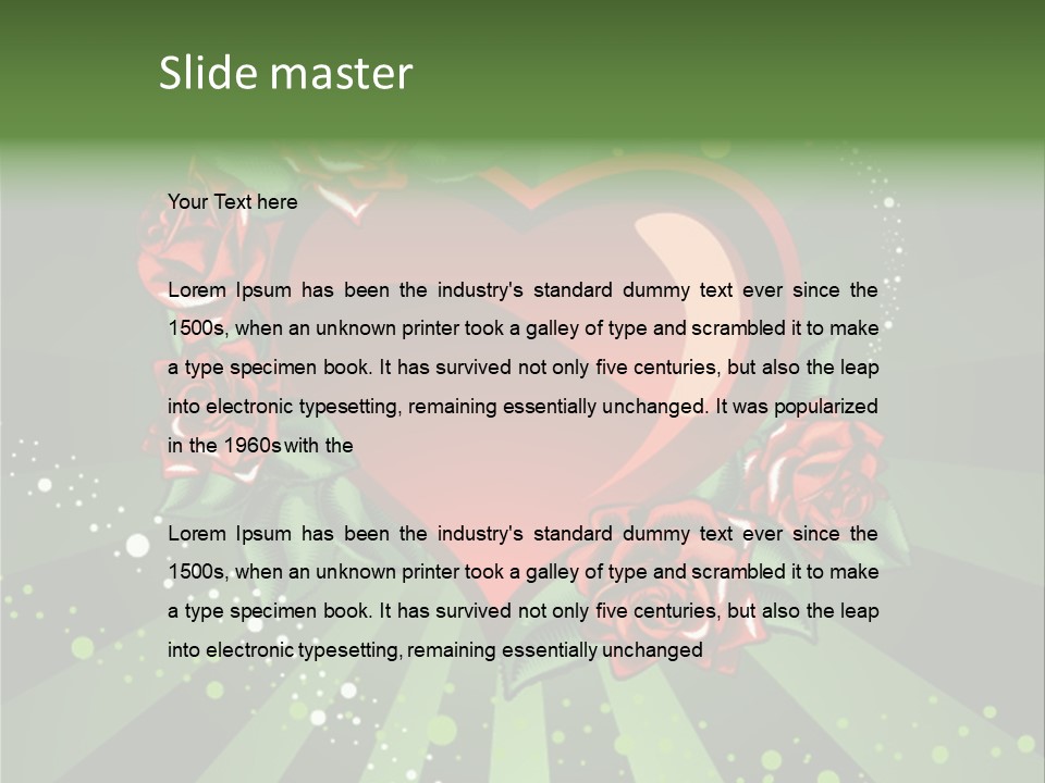 Leaf Vector Design PowerPoint Template