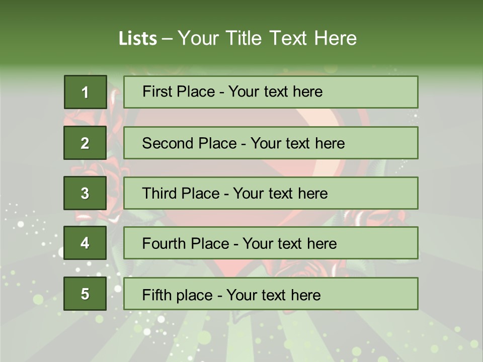 Leaf Vector Design PowerPoint Template