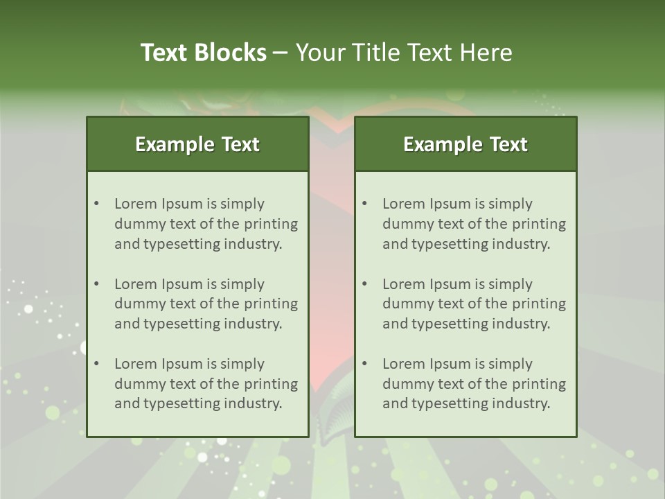 Leaf Vector Design PowerPoint Template