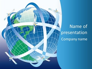 Graphic Longitude Continents PowerPoint Template