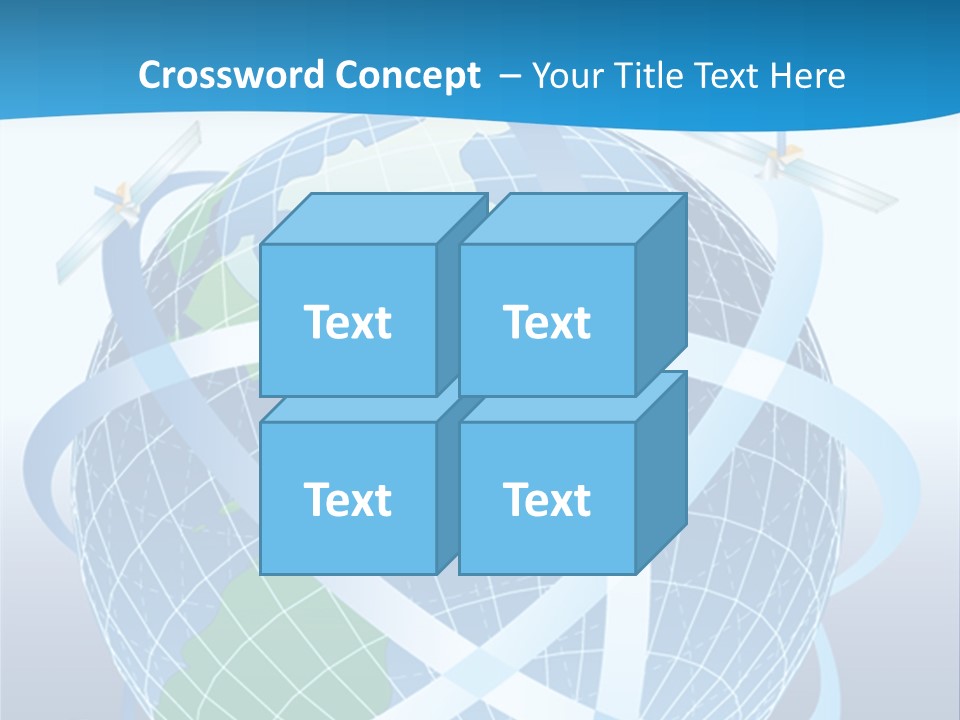 Graphic Longitude Continents PowerPoint Template
