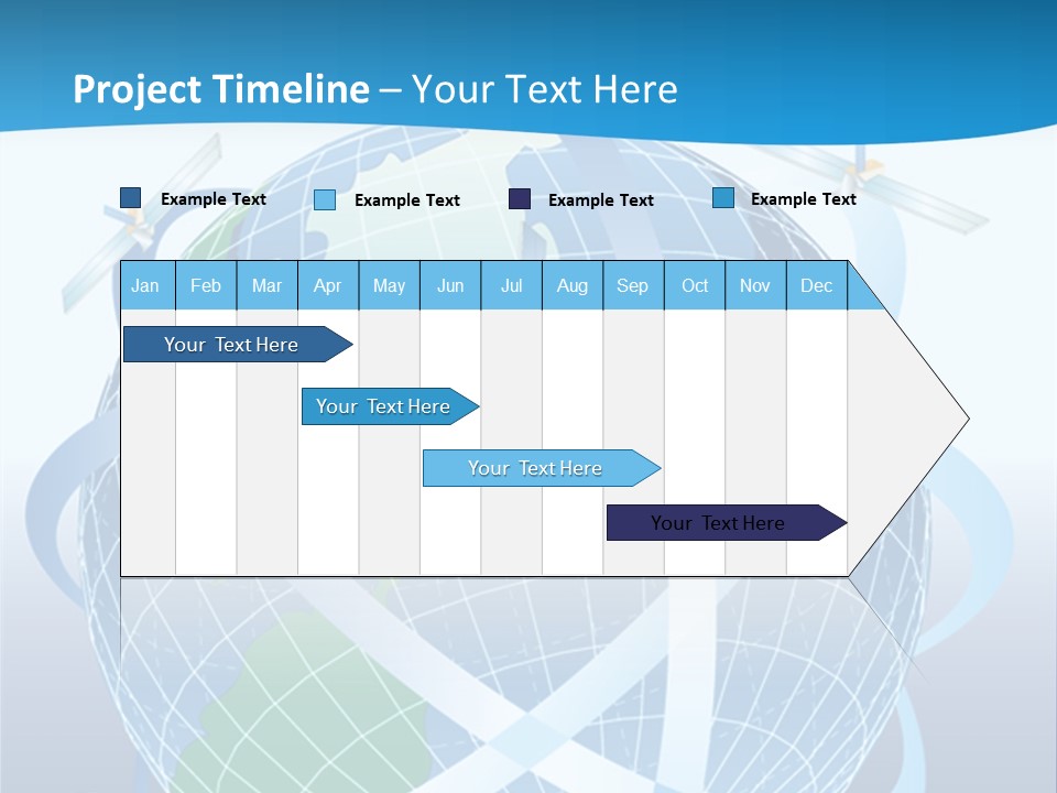 Graphic Longitude Continents PowerPoint Template