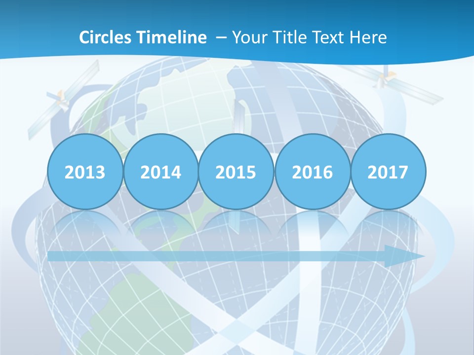 Graphic Longitude Continents PowerPoint Template