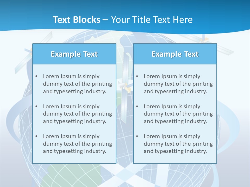 Graphic Longitude Continents PowerPoint Template